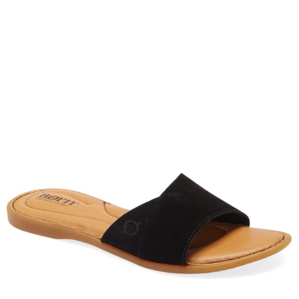 Born Gudena Black Slide Sandal - Picture 1 of 14
